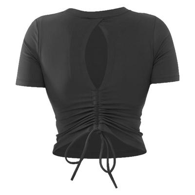 健身女孩高级感带胸垫瑜伽服短袖