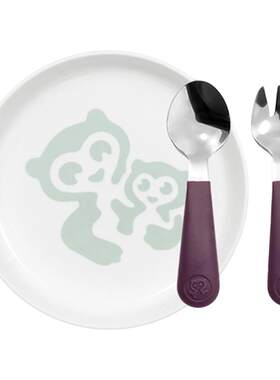 Stokke® Munch薄荷绿宝宝吃饭儿童餐具婴儿专用辅食餐具可爱硅胶
