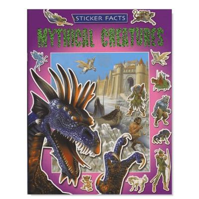 【现货】神秘的生物贴纸英文生活英文贴纸书进口原版书14岁以上Sticker Facts - Mythical Creatures 著Top that出版