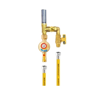 燃气热水器煤气灶自闭阀壁挂炉铜管件天然气防泄漏家用安全阀套装