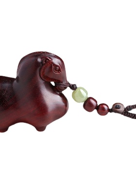 唐马包挂实心红木把玩件钥匙扣