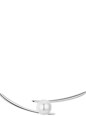 珍珠s925纯银锁骨链女简约气质