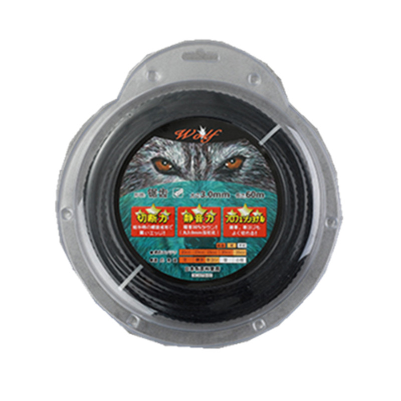割草机尼龙绳鲨齿钢丝 双层2.4耐磨进口锯齿4.0方形3.0牛筋打草绳