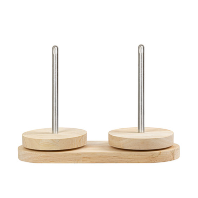 便携式毛线转动轴架可拆卸手工针织编织辅助工具毛线实木绕线轴