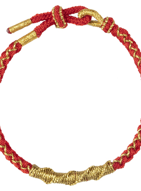 普陀山蛇年本命年红绳手链女好运