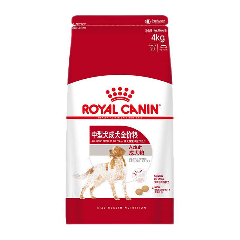 皇家中型成犬全价粮M25/4kg