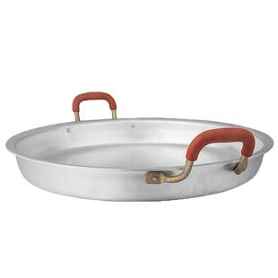 加厚铝锅平底锅煎锅老式家用铝饼铛不粘锅烙饼煎包商用手工铝鏊子