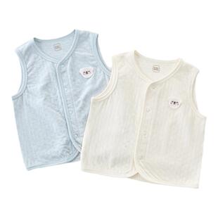 麦拉贝拉婴儿马甲夹春秋季新款贴身内穿马甲男女宝宝小背心