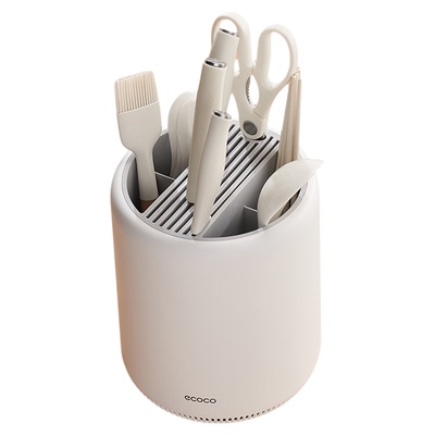 意可可厨房旋转刀架一体式收纳盒