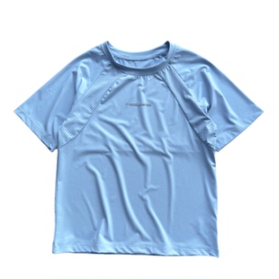 150-165码 防晒~凉感速干 透气孔~户外运动短袖T恤  男童夏圆领衫