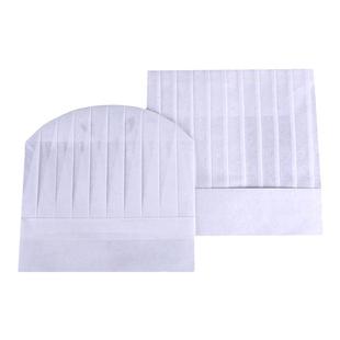 厨师帽子一次性无纺布男女款食品帽大厨中高纸帽工作帽酒店饭厨房