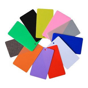 分类空白物料卡片彩色透明磨砂pvc吊牌定做防水塑料标签订制