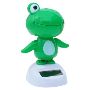 汽车太阳能青蛙摆件卡通公仔车载摆件车顶车尾后备箱车内装饰用品