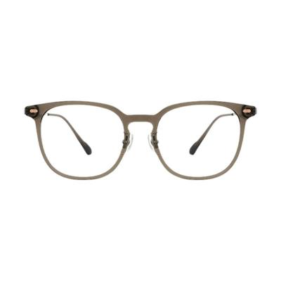 2024款镜宴冷茶色近视眼镜框钛