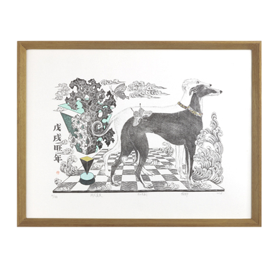 a4实木国画画框外框a3海报拼图