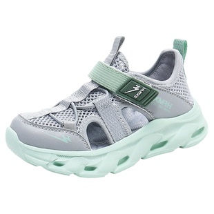 双星夏季男孩儿童凉鞋男童透气包头款运动鞋大童夏天软底轻便童鞋