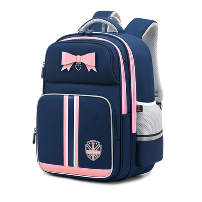 爱迪生蝴蝶结书包女生小学生