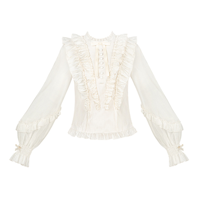 【萝拉小姐 衬衫】withpuji原创设计优雅灯笼袖长袖衬衫多色春款