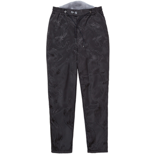 獭兔皮毛一体裤子冬季保暖皮草棉裤中老年高腰东北皮裤男加绒加厚