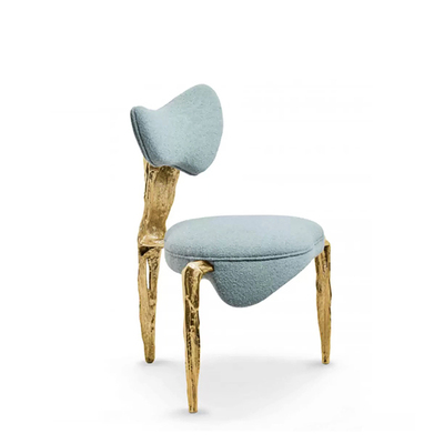 ZYCY黄铜高端别墅轻奢创意洽谈椅