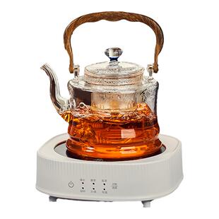 青苹果煮茶壶煮茶器新款加厚玻璃烧水泡茶专用电陶炉围炉煮茶套装