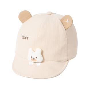 婴儿帽子春秋男宝宝防晒帽1岁3遮阳帽小月龄鸭舌帽儿童棒球帽可爱