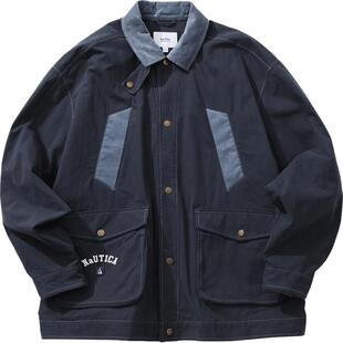 【蔡徐坤同款】nautica白帆 宽松复古猎装显瘦夹克薄外套JW5383