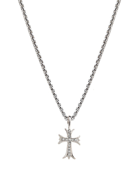 新款高级感镶钻十字架项链百搭潮
