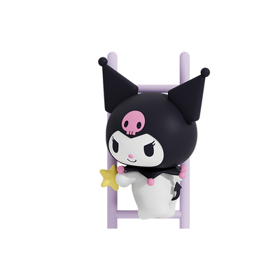 三丽鸥摘星梯摆件桌面库洛米可爱车载屏幕中控台趴趴小摆件女生