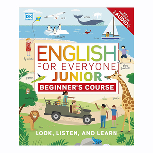 【现货】English for Everyone Junior 人人学英语 少儿初级英语:初级课程 英文版绘本6-9岁 童书英文原版图书籍进口正版 DK出版