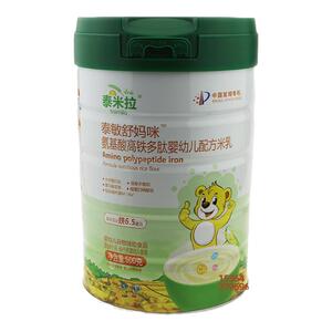 泰米拉氨基酸高铁加肽婴幼儿配方米乳富马酸亚铁600g罐装小米米乳