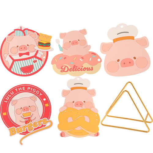 川岛屋&lulu猪联名 隔热垫餐桌防烫餐垫可爱杯垫防烫耐高温砂锅垫