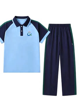 广东清远市统一中小学生校服夏装