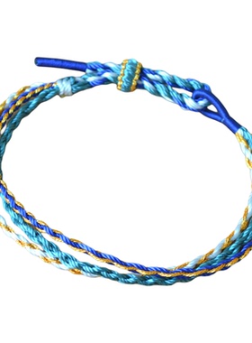 手绳成品五色线如意结蝴蝶