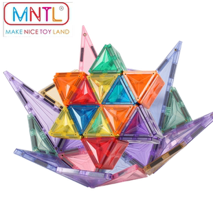 artmag磁力棒38件儿童益智启蒙拼搭立体积木玩具套装0-3-6岁礼物