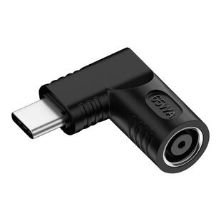 拓振方口转Typec充电转换器DC转接头适用于联想惠普戴尔华硕宏基圆头电源圆孔dc转笔记本USB-C适配器头线65W