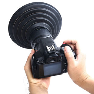 手机单反相机镜头消光罩R5R6微单M200佳能5D4消除反光过滤防玻璃软硅胶遮光罩索尼A7M3 M4配件