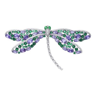 高级感蜻蜓胸针高档奢华