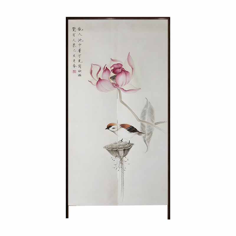 免打孔厚棉麻防水布艺门帘隔断帘