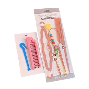儿童编发拉发针盘发器小女孩掏头发工具不伤发梳子拆发刀钩发工具