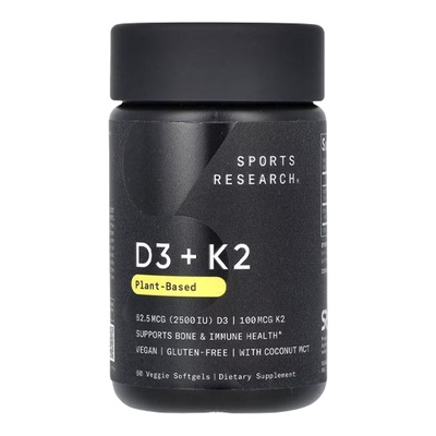 【专属】Sports Research植物基D3K2维生素骨骼健康中老年成人