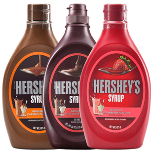 好时巧克力酱623g瓶焦糖摩卡糖浆椰乳奶可可粉咖啡专用糖奶油烘焙