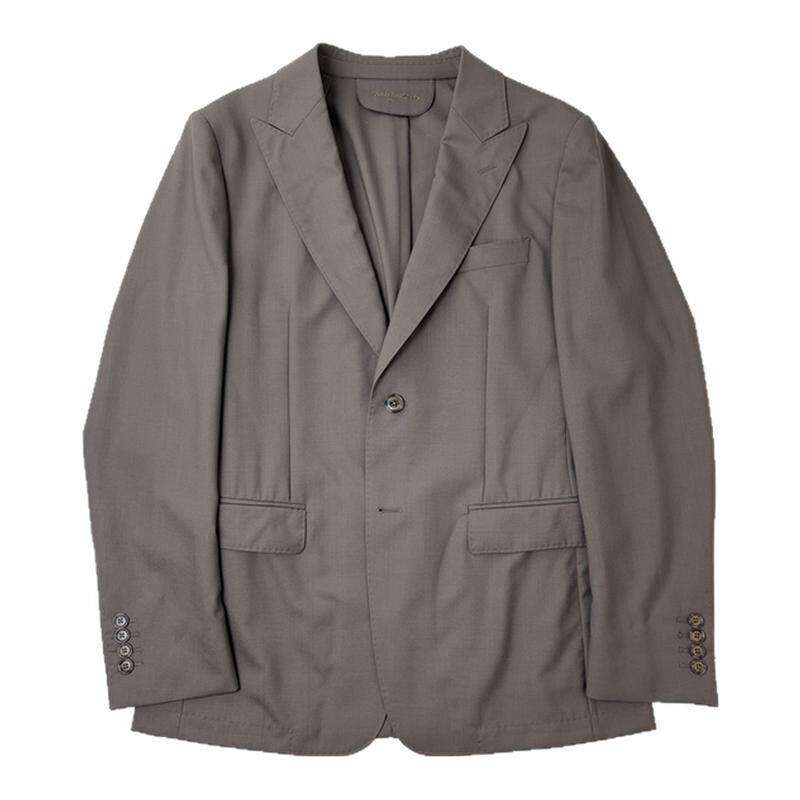 报喜鸟【可机洗】咖色100%绵羊毛商务男春修身西装西服西裤