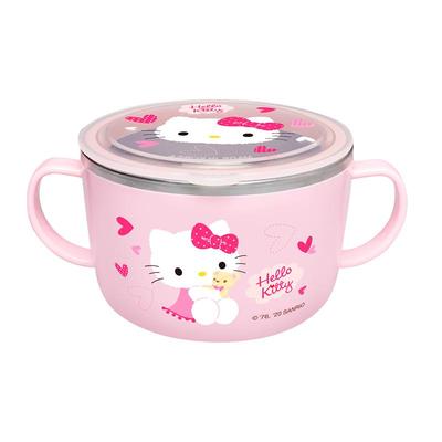 韩国原装316不锈钢学生汤碗带盖