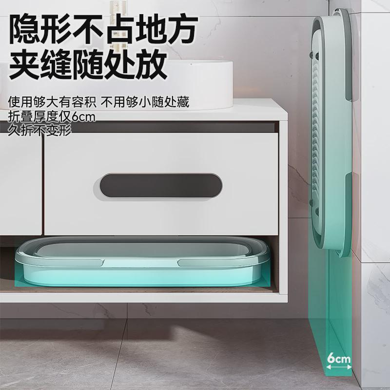 可折叠水桶拖把桶长方形家用大号加厚洗平板拖把储水盆拖布桶洗衣