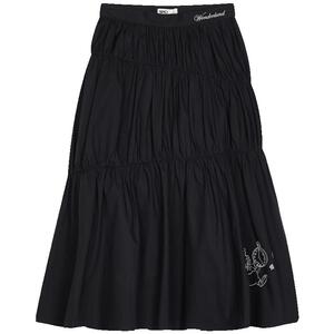 SPAO女士夏季简约时尚休闲日常刺绣半身中长裙SPWHC23D01