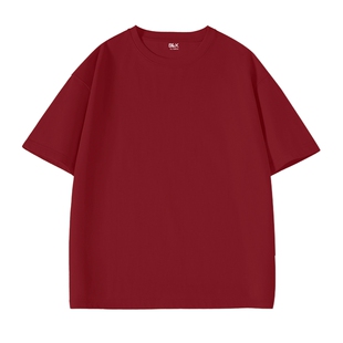 班尼路S&K短袖t恤男春季2026年枣红色上衣马年本命年纯棉打底衫A