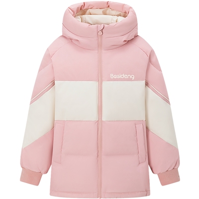 波司登厚儿童羽绒服连帽