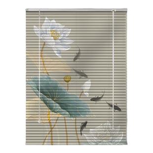 中式百叶窗帘卷拉式免打孔遮光卫生间客厅卧室书房遮阳帘新款卷帘