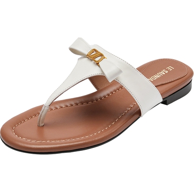 莱尔斯丹奥莱外穿夹趾人字拖鞋女